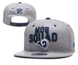 2018 Los Angeles Rams Draft Grey Snapbacks