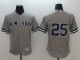 MLB Yankees 25 Gleyber Torres Gray Flexbase Elite Men Jersey
