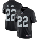 Men's Oakland Raiders #22 Rashaan Melvin Black Home NFL Nike Vapor Untouchable  Limited Jersey