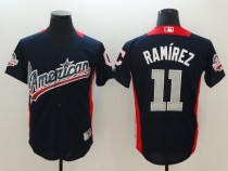 MLB Indians 11 Jose Ramirez Navy 2018 All-Star Game American League Men Jersey