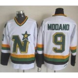 NHL Stars 9 Mike Modano White Men Jersey