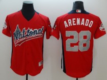 MLB Rockies 28 Nolan Arenado Red 2018 All-Star Game National League Men Jersey
