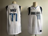 NBA Mavericks 77 Luka Doncic White 2018 NBA Draft Nike Men Jersey