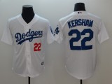 Los Angeles Dodgers #22 Clayton Kershaw White Game Jersey