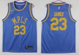 NBA Los Angeles Lakers #23 LeBron James 2018 Blue Men's Jersey