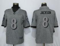 New Nike Baltimore Ravens 8 Jackson Gray 2017 Vapor Untouchable Men's Stitched Gridiron Gray Limited