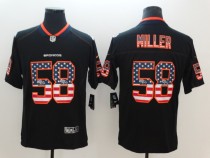 Nike 2018 Nike Denver Broncos #58 Miller USA Flag Fashion Black Color Rush Limited Jersey