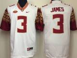 Nike Florida State Seminoles #3 James Stitched White Jersey