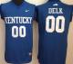 Kentucky Wildcats #00 Tony Delk Navy College Basketball Jersey
