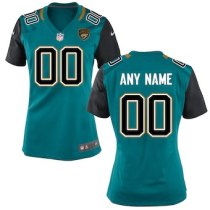 Women Customized Nike Jacksonville Jaguars Teal Team Color Jersey