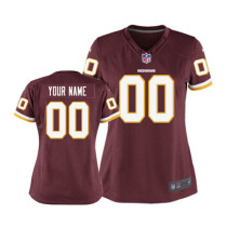 Womens Washington Redskins Nike Red Custom Game Jersey