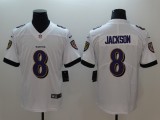 NFL Baltimore Ravens #8 Jackson White Vapor Untouchable Limited Jersey