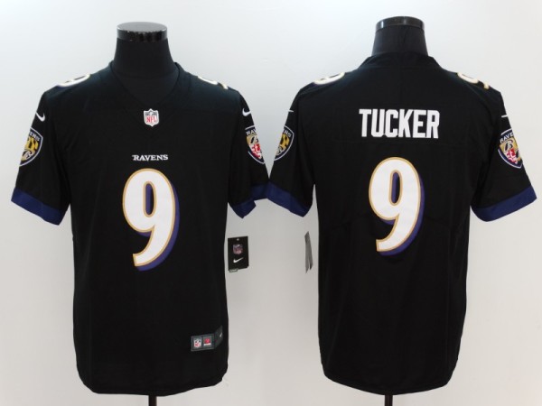 NFL Baltimore Ravens 9 Justin Tucker Black Vapor Untouchable Limited Jersey