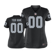 Team Color Jersey, Women Nike Oakland Raiders Customized NFL Jersey