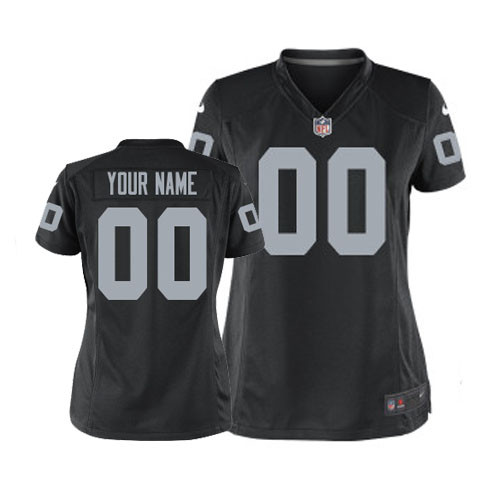 Team Color Jersey, Women Nike Oakland Raiders Customized NFL Jersey