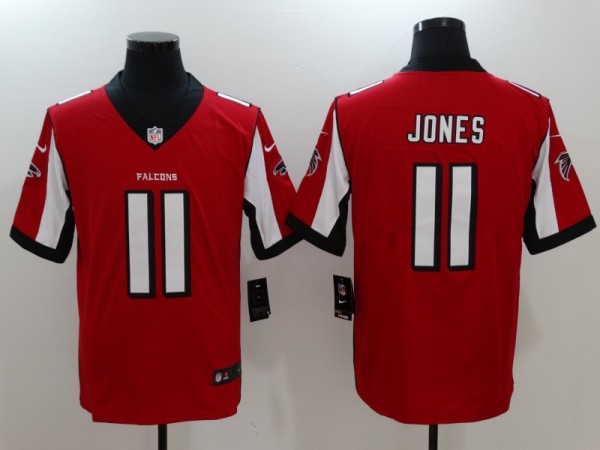 Mens NFL Atlanta Falcons #11 Jones Red Limited Vapor Jersey