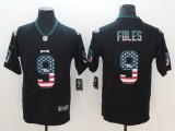 Nike 2018 Philadelphia Eagles #9 Foles USA Flag Fashion Black Color Rush Limited Jersey