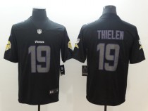 Nike 2018 Minnesota Vikings 19 Thielen Fashion Impact Black Color Rush Limited Jersey