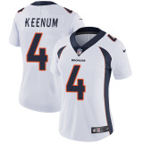 Women Denver Broncos #4 Case Keenum White Vapor Untouchable Limited Jersey