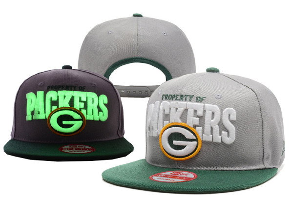 Green Bay Packers Grey Snapbacks