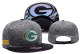 Green Bay Packers Grey Snapbacks