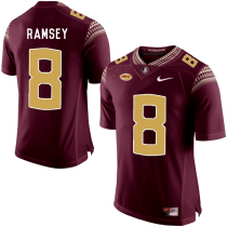 Men's Florida State Seminoles #8 Jalen Ramsey Red College Nike NCAA Jersey