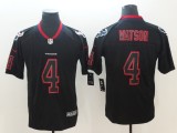 NFL 2018 Houston Texans #4 Watson Lights Out Black Color Rush Limited Jersey
