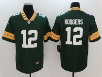 New Nike Green Bay Packers 12 Rodgers Green 2017 Vapor Untouchable Limited Jersey