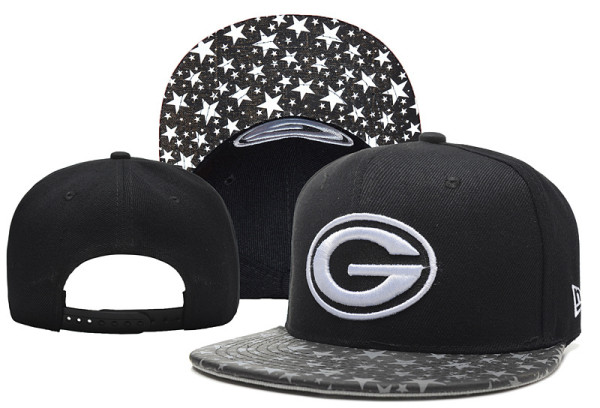 Green Bay Packers Black Snapbacks