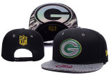 Green Bay Packers Black Snapbacks