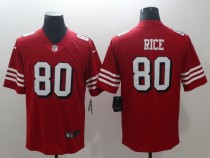 Men's San Francisco 49ers Jerry Rice Nike Red Color Rush Vapor Untouchable Limited Player Jersey