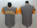 Men's San Diego Padres Mejestic 2018 Grey Players' Weekend Flex Base Blank Jersey