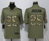 New Nike Tennessee Titans 25 Jackson Olive/Camo Carson 2018 Salute to Service Limited Jersey