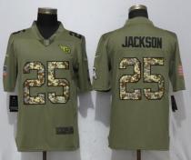 New Nike Tennessee Titans 25 Jackson Olive/Camo Carson 2018 Salute to Service Limited Jersey