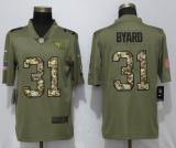 New Nike Tennessee Titans 31 Byard Olive/Camo Carson 2018 Salute to Service Limited Jersey