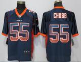 NEW Nike Denver Broncos 55 Chubb Drift Fashion Blue Elite Jersey