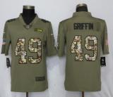 Nike Seattle Seahawks 49 Griffin Olive/Camo Carson 2018 Salute to Service Limited Jersey