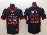 Nike 2018 Huston Texans #99 J.J. Watt Blue Drift Fashion Color Rush Limited Jersey