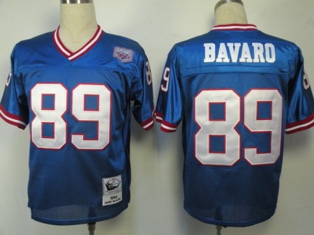 Blue Mark Bavaro jersey, New York Giants #89 Throwback jersey