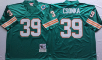 Green Csonka Jersey, Miami Dolphins #39 Throwback Jersey