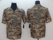 2018 NFL Men's Nike Seattle Seahawks #3 Wilson Salute To Service Jersey