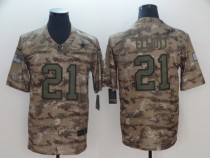 2018 NFL Men's Nike Dallas Cowboys #21 Elliott Salute To Service Jersey