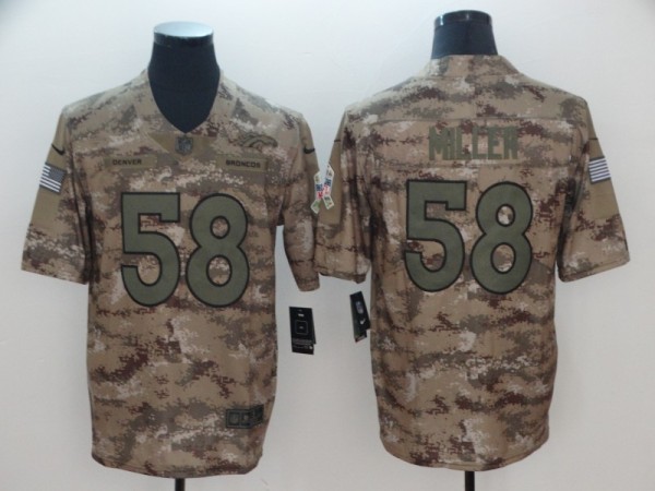 2018 NFL Men's Nike Denver Broncos #58 Miller Salute To Service Jersey