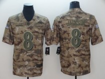 2018 NFL Men's Nike Baltimore Ravens #8 Jackson Salute To Service Jersey