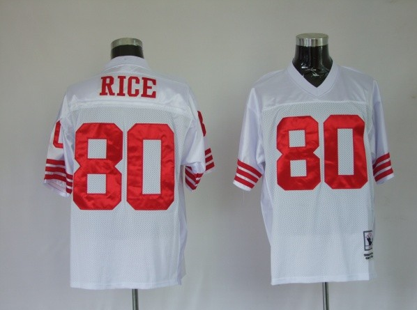 San Francisco 49ers #80 Jerry Rice  White Color Jersey