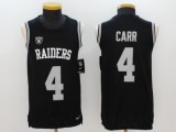 NFL Oakland Raiders #4 Carr Black Limited Tank Top Jersey