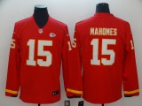 Men's Kansas City Chiefs #15 Mahomes II Teams Nike Therma Long Sleeve Jersey