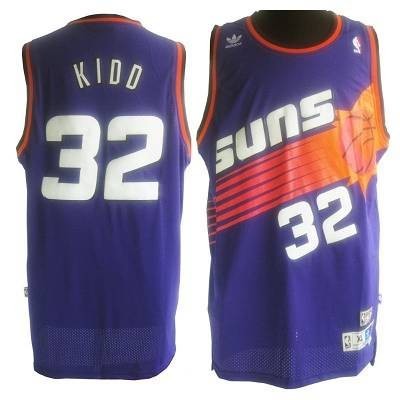 NBA Phoenix Suns  #32 Jason Kidd Basketball Throwback Purple Jersey