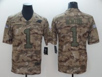 Nike Carolina Panthers #1 Newton Camo Salute to Service Retired Player Limited Jersey