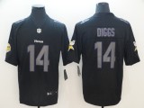 Nike 2018 Minnesota Vikings #14 Diggs Fashion Impact Black Color Rush Limited Jersey